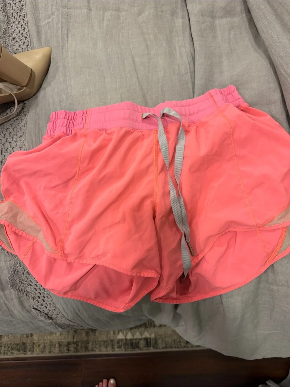 lululemon athletica Neon Pink Lightweight Running Shorts